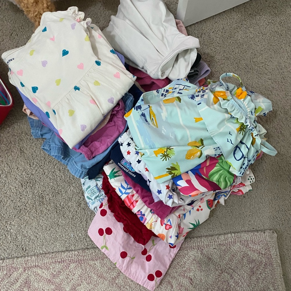 Mixed Kids Shorts, Tops, Rompers and Swim Bundle - Assorted Colors